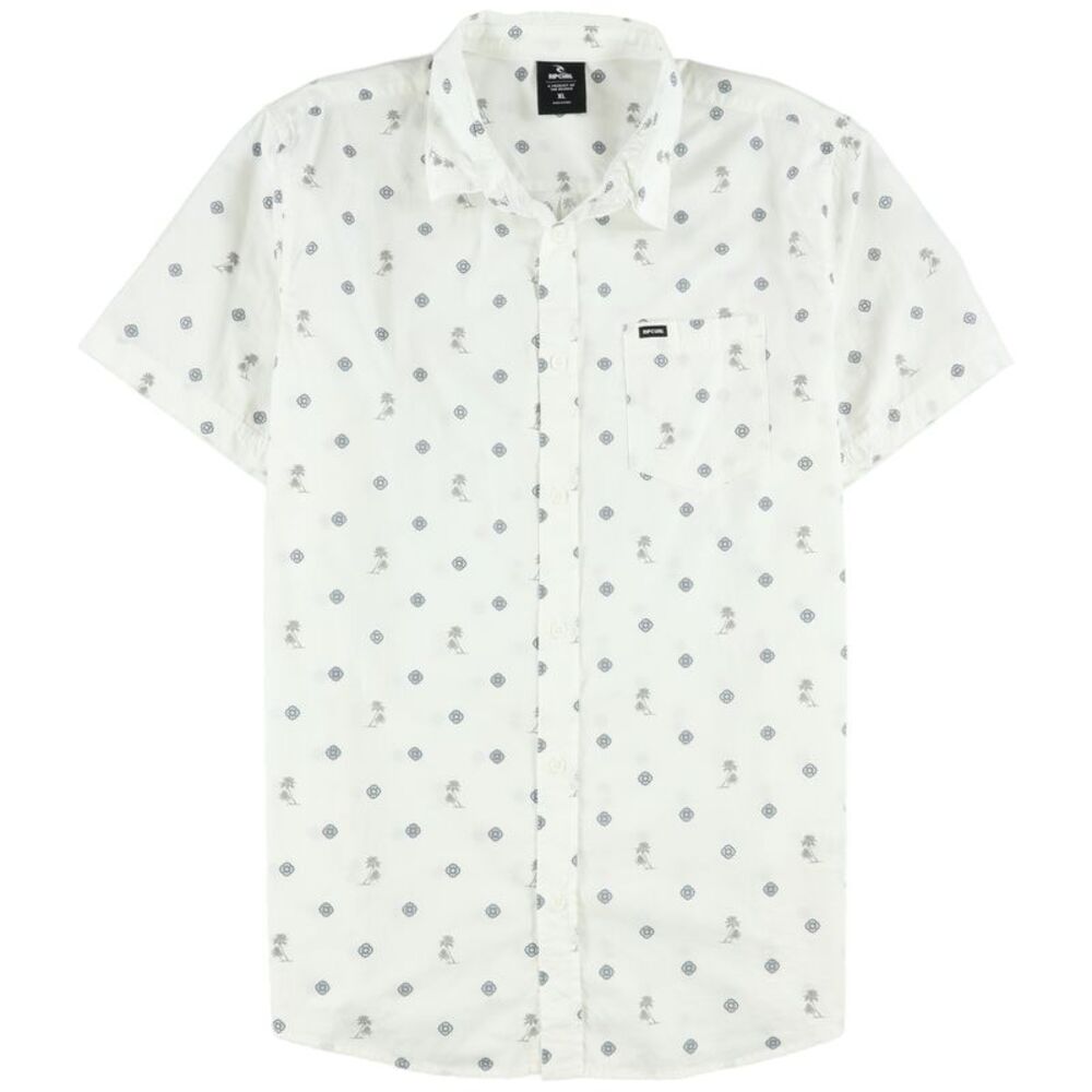 Rip Curl Mens Tropics Button Up Shirt, NWT